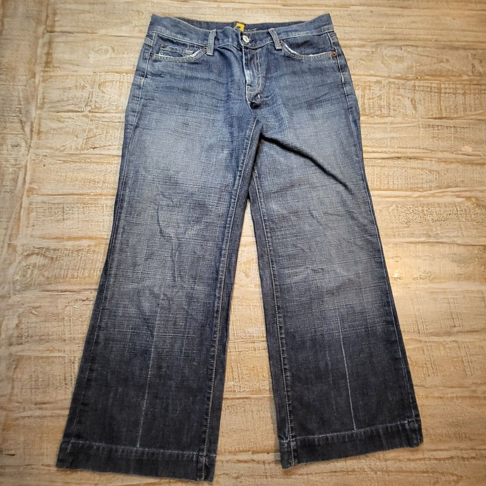 7 For All Mankind Dojo Womens Bootcut Size 30 Jeans Medium Wash Made In USA